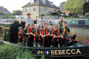 2nd Newbury Cubs with Akelas Martin and Dave on board the Rebecca